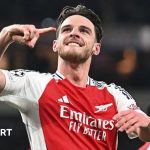 Declan Rice: Arsenal midfielder revels in free-kick magic against Real Madrid in Champions League