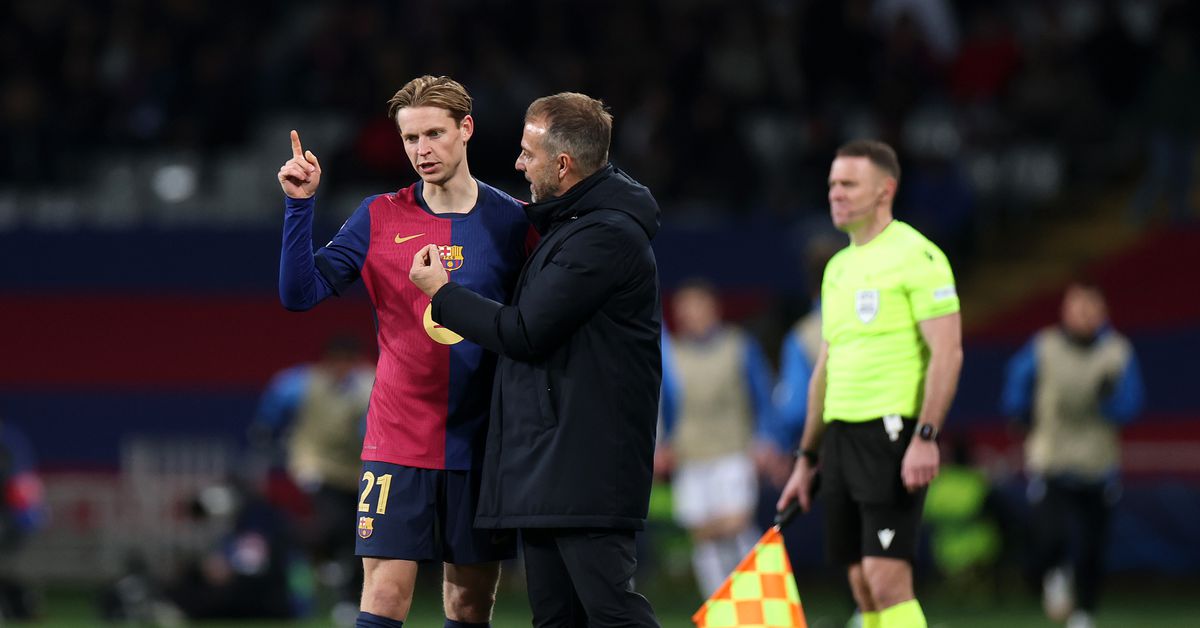 Hansi Flick has words of warning for Frenkie de Jong ahead of Barcelona’s clash with Mallorca
