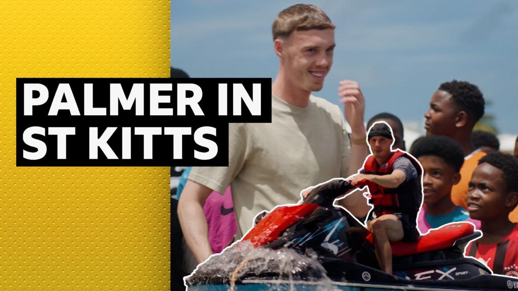 Chelsea’s Cole Palmer visits grandfather’s home in St Kitts