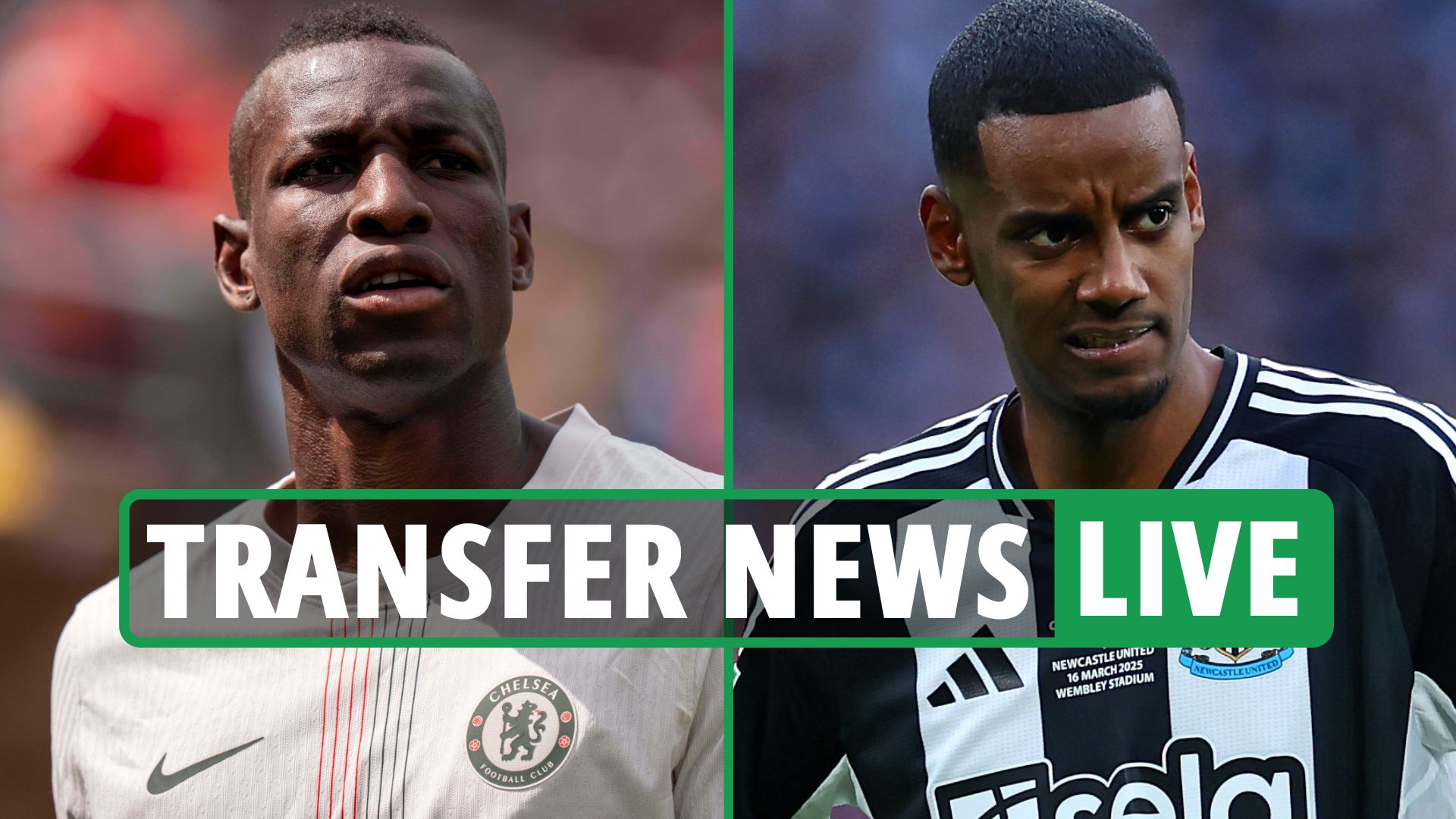 Transfer news LIVE: Deadline Day looms with latest on Jackson, Isak and Guehi