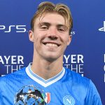 Three Man Utd cast-offs pose with Champions League man of the match awards