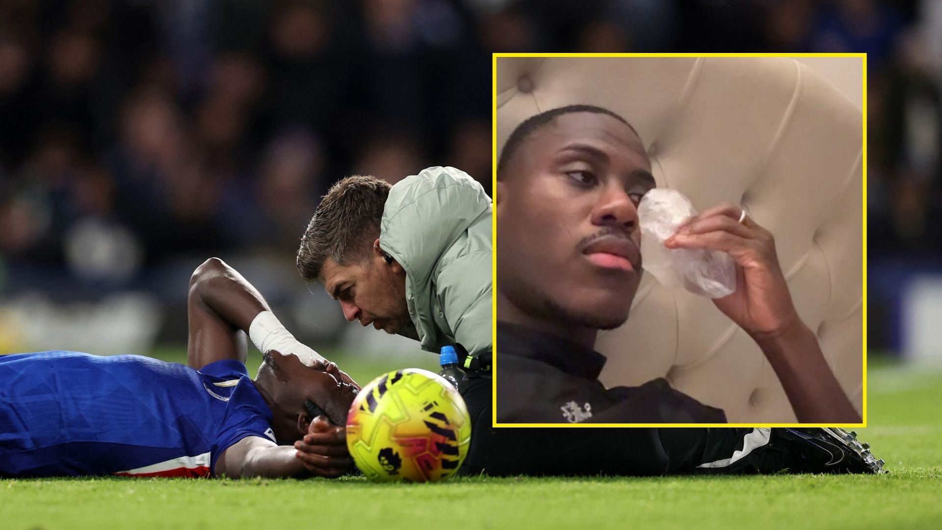 Chalobah shows off aftermath of nasty elbow from Arsenal star