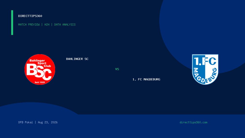 Bahlinger SC vs 1. FC Magdeburg match preview and H2H analysis