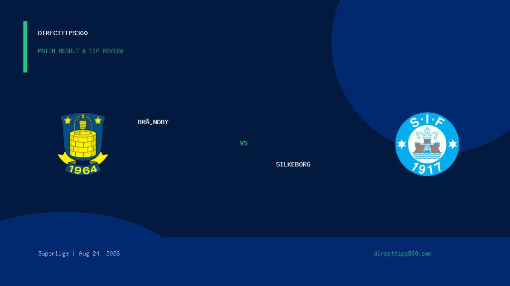 Brøndby vs Silkeborg Result & Tip Outcome – August 24, 2026