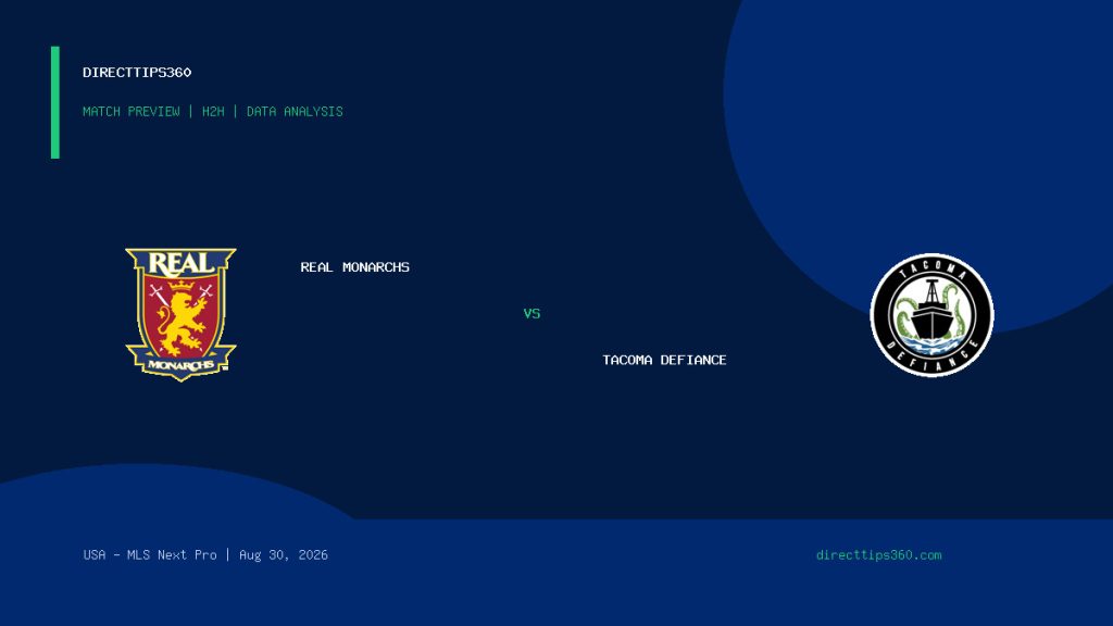 Real Monarchs vs Tacoma Defiance Prediction, H2H & Match Preview – August 30, 2026
