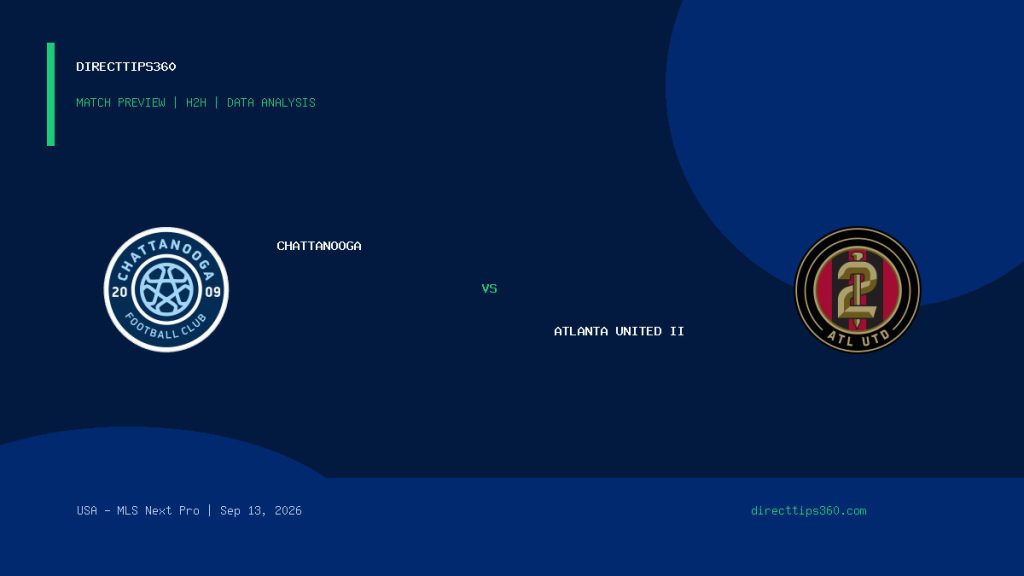Chattanooga vs Atlanta United II Prediction, H2H & Match Preview – September 13, 2026