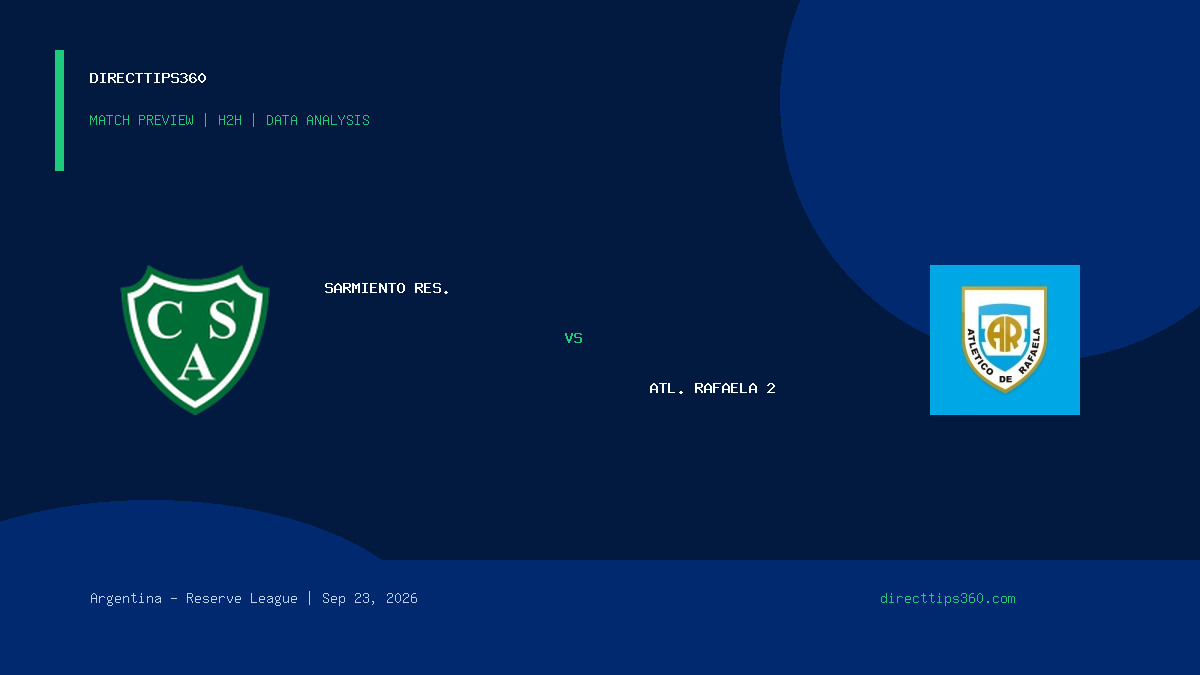 Sarmiento Res. vs Atl. Rafaela 2 Prediction, H2H & Match Preview – September 23, 2026