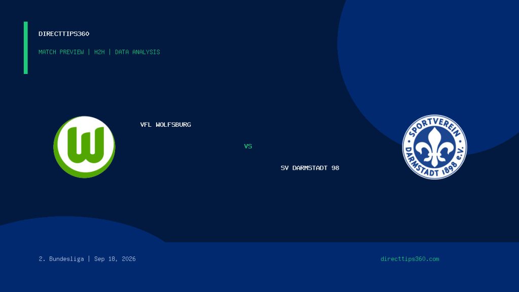 VfL Wolfsburg vs SV Darmstadt 98 Prediction, H2H & Match Preview – September 18, 2026