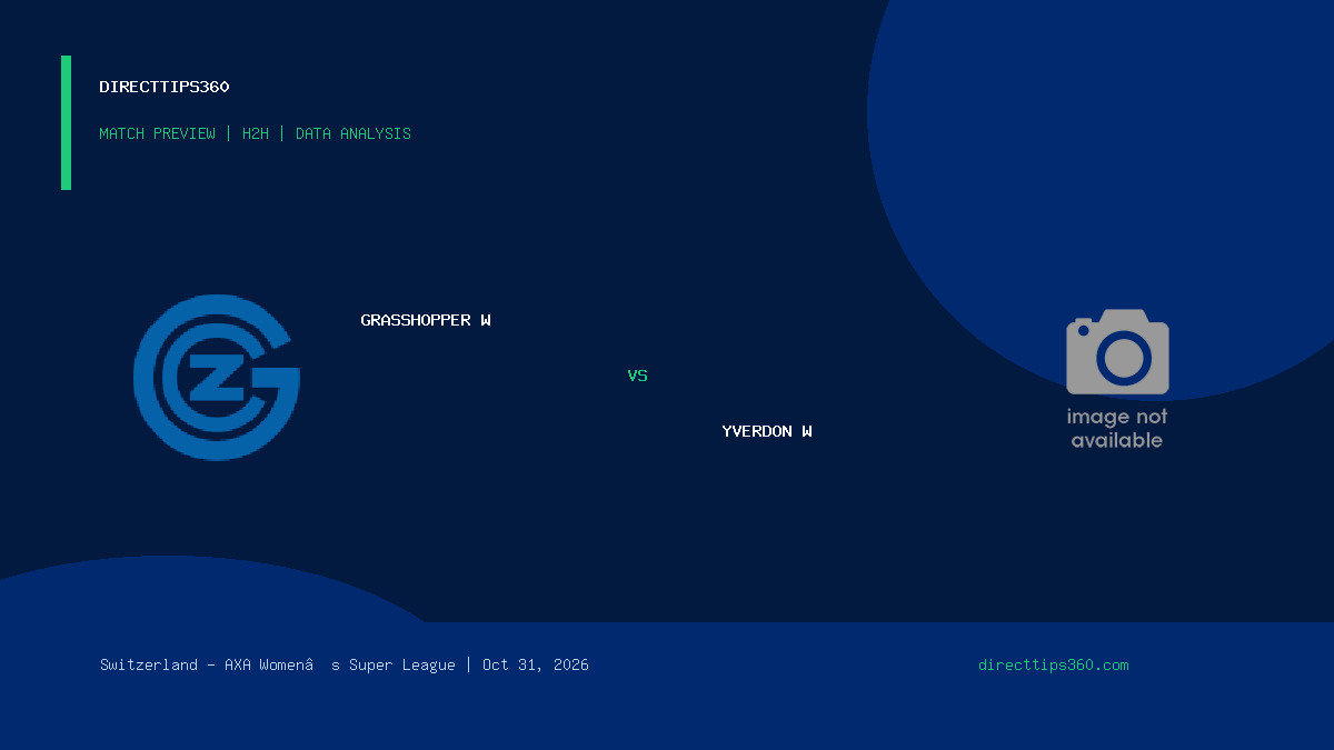 Grasshopper W vs Yverdon W Prediction, H2H & Match Preview – October 31, 2026