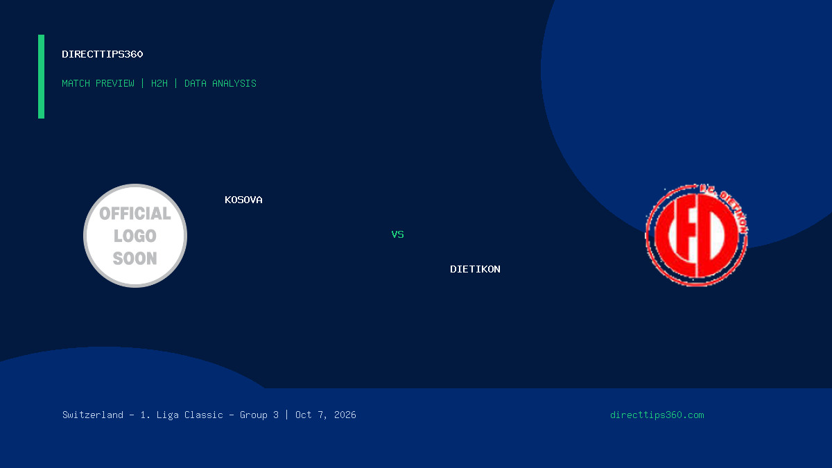 Kosova vs Dietikon Prediction, H2H & Match Preview – October 7, 2026